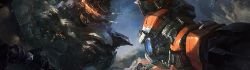 Mecha Zero Sina & Mecha Malphite Promo Art League of Legends Artwork Wallpaper lol