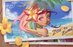 Pool Party Zoe by koyamamichiru HD Wallpaper Background Fan Art Artwork League of Legends lol