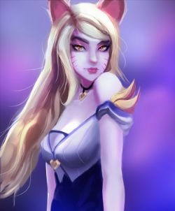 K/DA Ahri by Jared McRoberts HD Wallpaper Background Fan Art Artwork League of Legends lol