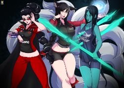 Ahri, Vayne & Kalista by Kyoffie12 League of Legends Artwork Wallpaper lol Fan Art