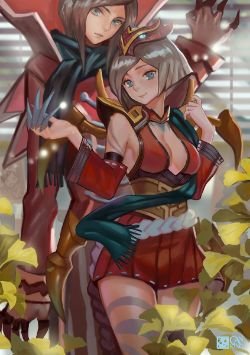 Blood Moon Elise & Vladimir by 空罐王 Genderbend Genderswap HD Wallpaper Fan Art Artwork League of Legends lol