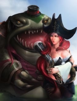 Tahm Kench & Miss Fortune by KORHIPER HD Wallpaper Fan Art Artwork League of Legends lol