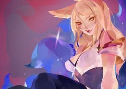K/DA Ahri by kakar cheung HD Wallpaper Background Fan Art Artwork League of Legends lol
