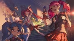Star Guardians Promo Lux, Lulu, Poppy, Jinx & Janna League of Legends Artwork Wallpaper lol