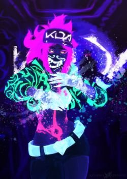 K/DA Akali by KaitoKuraiko HD Wallpaper Background Fan Art Artwork League of Legends lol