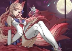 Star Guardian Ahri by Kizu HD Wallpaper Background Fan Art Artwork League of Legends lol