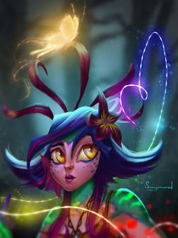 Neeko by Denis Khusainov HD Wallpaper Background Fan Art Artwork League of Legends lol