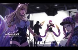 K/DA Ahri, Akali & Evelynn by Fragments HD Wallpaper Background Fan Art Artwork League of Legends lol