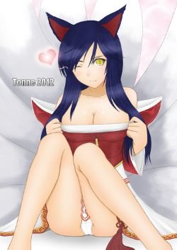 Ahri by Tonne (2) HD Wallpaper Fan Art Artwork League of Legends lol