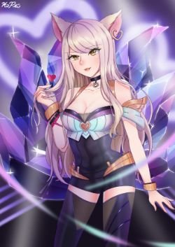 K/DA Ahri by KoPei HD Wallpaper Background Fan Art Artwork League of Legends lol