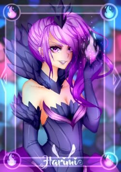 Elementalist Lux (dark) by Harimii HD Wallpaper Fan Art Artwork League of Legends lol