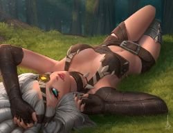 Female Rengar (Genderbend) by angelmoonlight HD Wallpaper Background Fan Art Artwork League of Legends lol