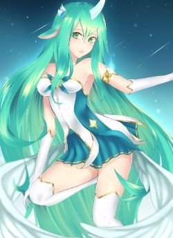 Star Guardian Soraka by goldenncat HD Wallpaper Background Fan Art Artwork League of Legends lol
