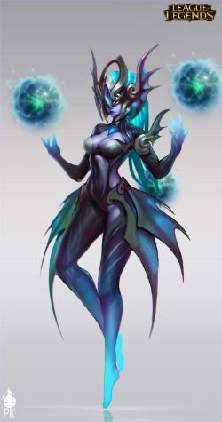 Atlantean Syndra Concept by Zeronis League of Legends Artwork Wallpaper lol