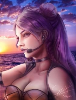 K/DA Kai'Sa by sorayaboot HD 4k Wallpaper Background Fan Art Artwork League of Legends lol