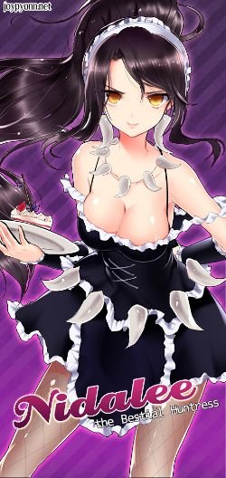 French Maid Nidalee by joypyonn HD Wallpaper Fan Artwork League of Legends lol