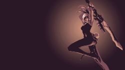 Battle Bunny Riven by AlexisRayne HD Wallpaper Fan Art Artwork League of Legends lol