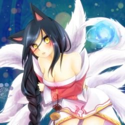 Ahri by 猫猫緒 League of Legends Fan Art Artwork Wallpaper lol