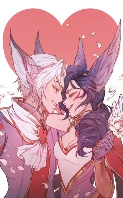Sweetheart Xayah & Rakan by seo-love HD Wallpaper Background Fan Art Artwork League of Legends lol