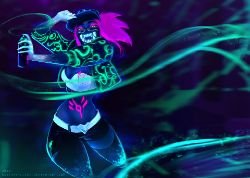 K/DA Akali by Sara Saeed HD Wallpaper Background Fan Art Artwork League of Legends lol