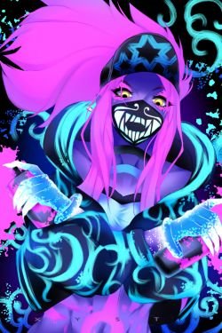 K/DA Akali by Xysty HD Wallpaper Background Fan Art Artwork League of Legends lol