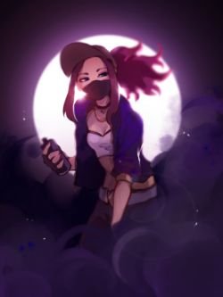 K/DA Akali by elfexar HD Wallpaper Background Fan Art Artwork League of Legends lol