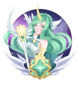 Star Guardian Soraka by MCeleritas HD Wallpaper Background Fan Art Artwork League of Legends lol Thumbnail