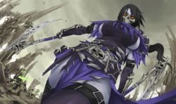 Death Akali (Skin Conecpt) by Exaxuxer HD Wallpaper Fan Art Artwork League of Legends lol
