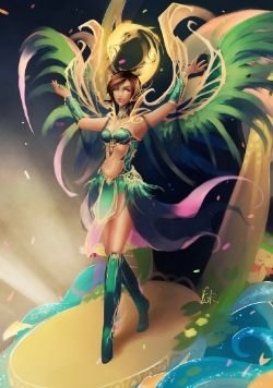 Carnaval Karma by Cirath HD Wallpaper Fan Art Artwork League of Legends lol