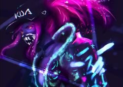 K/DA Akali by b1tterRabbit HD 4k Wallpaper Background Fan Art Artwork League of Legends lol