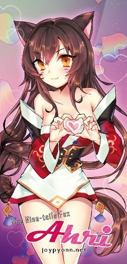 Ahri by joypyonn League of Legends Artwork HD Wallpaper lolFan Art Artwork
