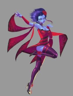 Tango Evelynn by distractionteal HD Wallpaper Fan Art Artwork League of Legends lol (2)