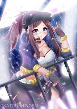 K/DA Akali by 忍 加藤 HD Wallpaper Background Fan Art Artwork League of Legends lol