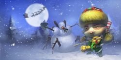 Happy Elf Teemo Splash Art HD 4k Wallpaper Background Official Art Artwork League of Legends lol