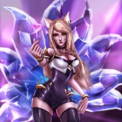 K/DA Ahri by lowpixil HD Wallpaper Background Fan Art Artwork League of Legends lol