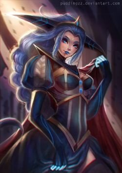 Queen Lissandra (Skin Concept) by PuddingzZ HD Wallpaper Fan Art Artwork League of Legends lol