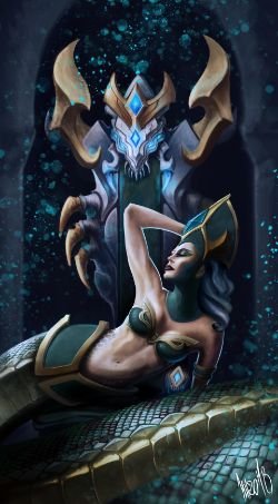 Cassiopeia by incho HD Wallpaper Background Official Art Artwork League of Legends lol
