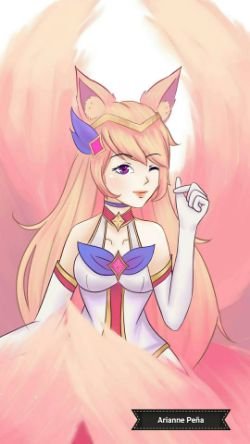 Star Guardian Ahri by Lotlotie HD Wallpaper Background Fan Art Artwork League of Legends lol