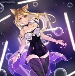 K/DA Ahri by DrAltruist HD Wallpaper Background Fan Art Artwork League of Legends lol