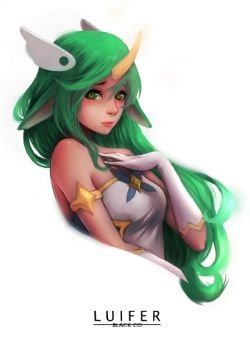 Star Guardian Soraka by Black-co HD Wallpaper Background Fan Art Artwork League of Legends lol