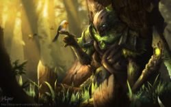 Elderwood Fiddlesticks by KORHIPER HD Wallpaper Fan Art Artwork League of Legends lol