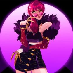 K/DA Evelynn by ClickMist HD Wallpaper Background Fan Art Artwork League of Legends lol
