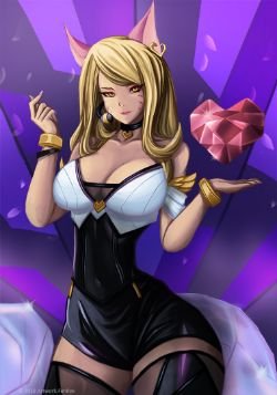 K/DA Ahri by FenRox HD Wallpaper Background Fan Art Artwork League of Legends lol