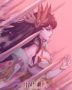 Divine Sword Irelia by Chefran-VuildUp HD Wallpaper Background Fan Art Artwork League of Legends lol