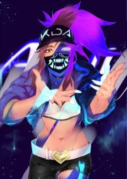 K/DA Akali by (2) HD Wallpaper Background Fan Art Artwork League of Legends lol