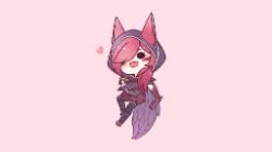 Chibi Xayah by HAN-10 HD Wallpaper Fan Art Artwork League of Legends lol