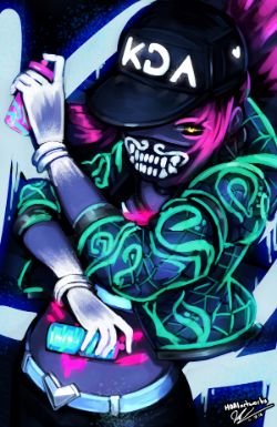 K/DA Akali by HOAIartworks (2) HD Wallpaper Background Fan Art Artwork League of Legends lol