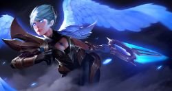 Dawnbringer Riven by dazhouzi HD Wallpaper Background Fan Art Artwork League of Legends lol