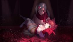 Ahri x Varus by DDUCK KONG HD Wallpaper Background Fan Art Artwork League of Legends lol