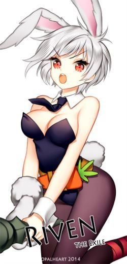 Battle Bunny Riven by Opalheart HD Wallpaper Fan Art Artwork League of Legends lol